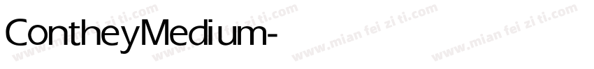 Conthey Medium字体转换